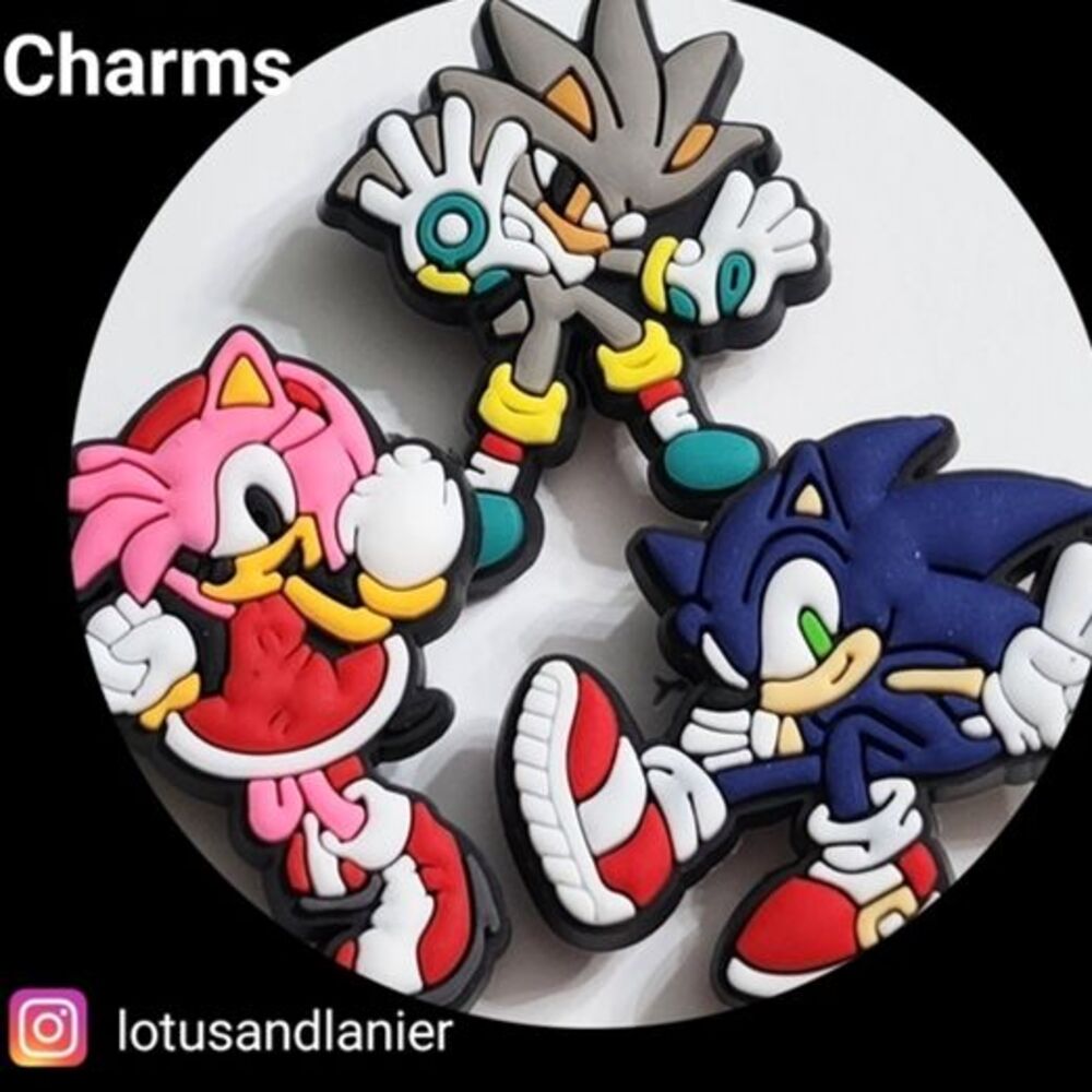 Shoe Charms  Sonic Charms Set of 3